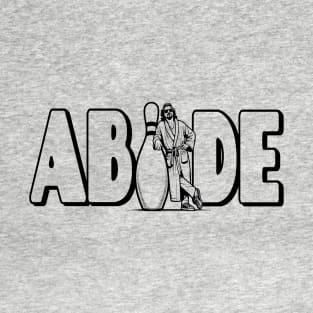 Abide The Dude Lebowski Bowling Pin Graphic T-Shirt